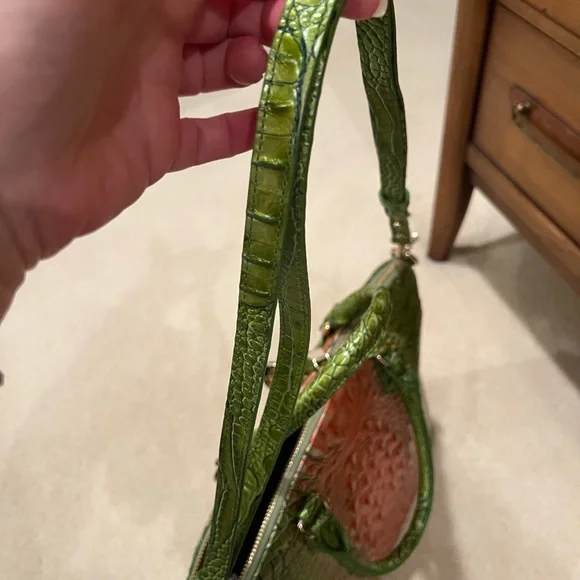 Brahmin Duxbury Satchel Limeade Green Melon Ombré NWOT - Picture 7 of 12